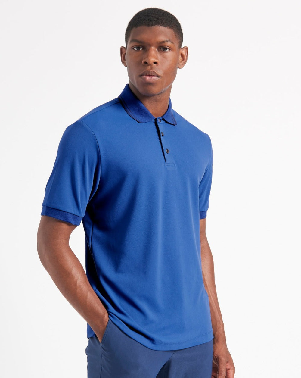 Polos Ben Sherman 360 Motion Stretch Bleu Bleu Royal | NIY-65479215